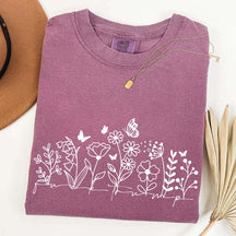 Comfort Color Simple Wild Flowers T-Shirt