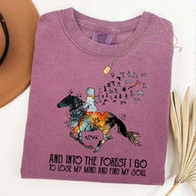 And Into the Forest I Go Equestrian Adventure T-Shirt