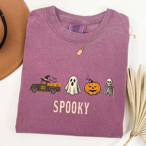 Pumpkin Season Girly Spooky Halloween T-Shirt