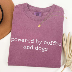 Powered By Coffee And Dogs T-Shirt