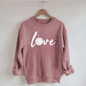 Simple Black Volleyball Journal Lover Sweatshirt
