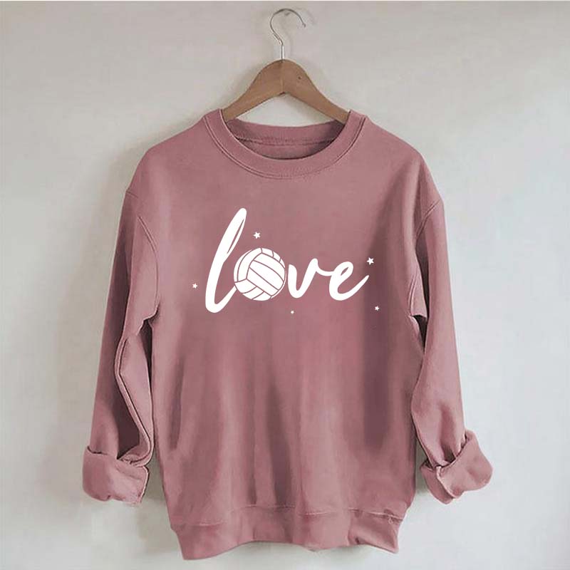 Simple Black Volleyball Journal Lover Sweatshirt