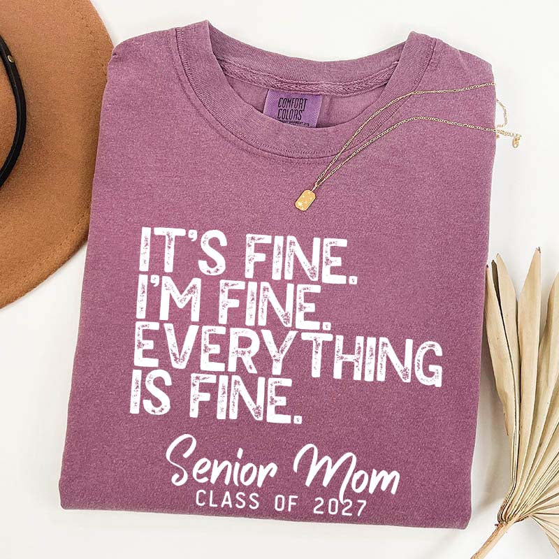 Senior Mom Class of 2027 T-Shirt