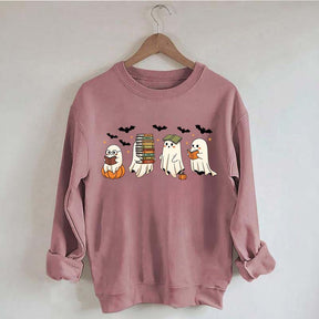 Reading Ghosts Halloween Lover Sweatshirt