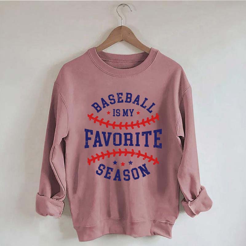 Retro Baseball Is My Favorite Season Sweatshirt