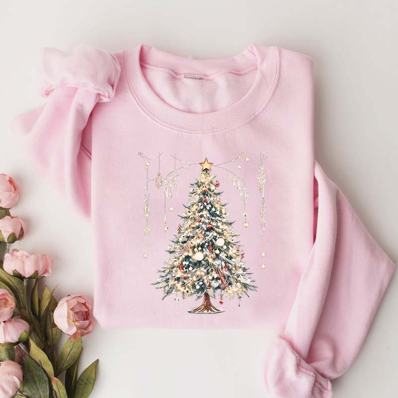 Cute Christmas Tree Vintage Sweatshirt