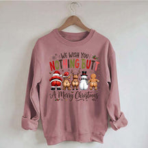 Retro We Wish You Nothing Butt A Merry Christmes Sweatshirt