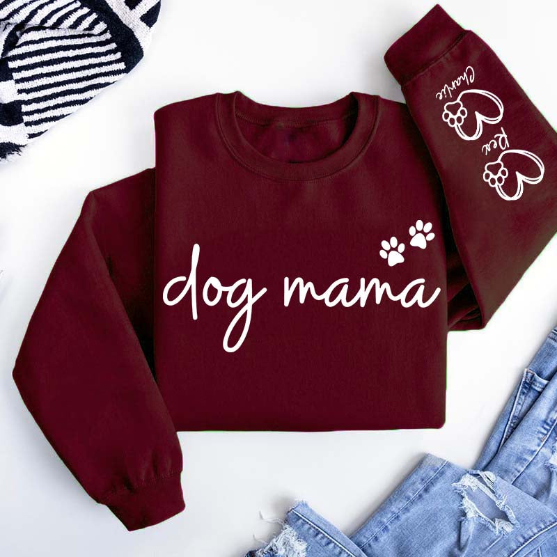 Custom Dog Mama Paws Funny Sweatshirt