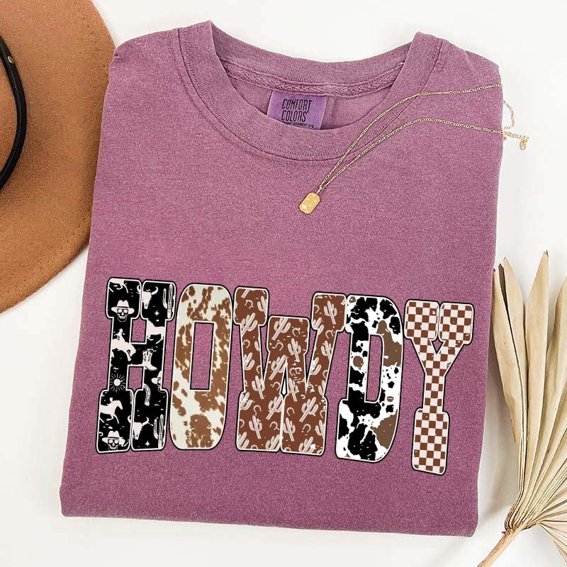 Comfort Colors Howdy Cowgirl Cute T-Shirt