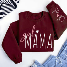 Personalized Girl Mama Sweatshirt