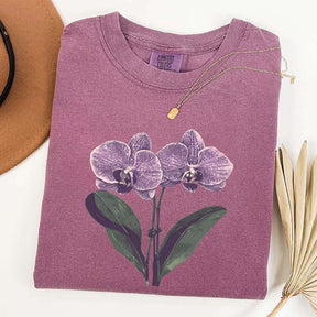 Vintage Orchid Flower Lover T-Shirt