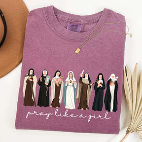 Custom Comfort Colors Catholic Saint T-Shirt