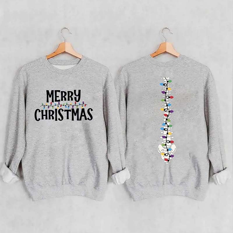 Light Merry Christmas Sweatshirt