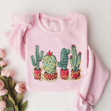 Christmas Cactus Cute Sweatshirt