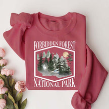 Retro Funny Forbidden Forest National Park Sweatshirt