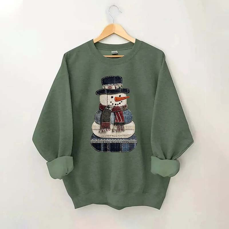 Patchwork Christmas Sweatshirt