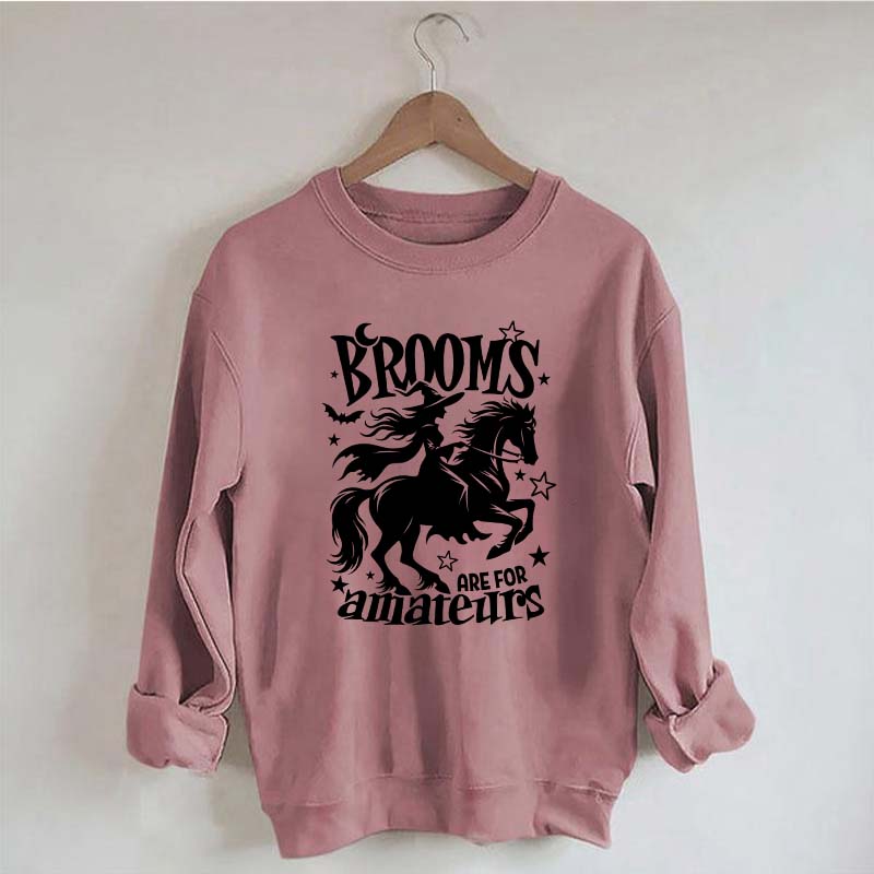 Funny Witch Riding Horse Sweatshirt