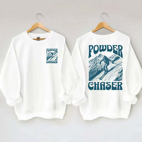 Powder Chaser Funny Skiing Sweatshirt