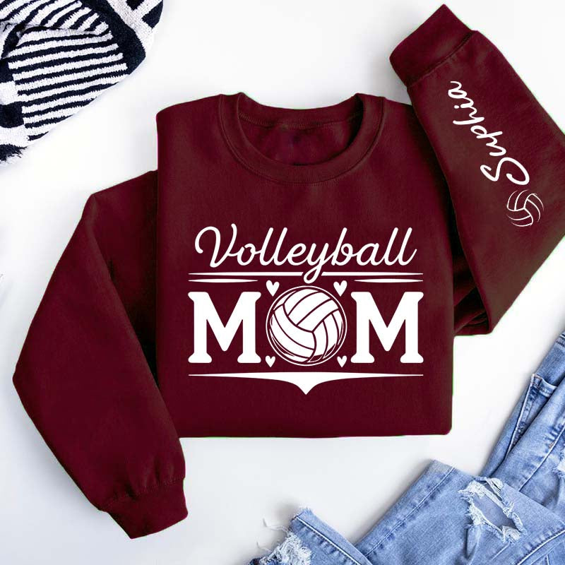 Personalized Volleyball Love Mom Sweatshirt