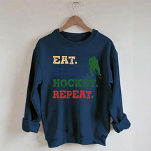 Eat Sleep Hockey Repeat Sweatshirt