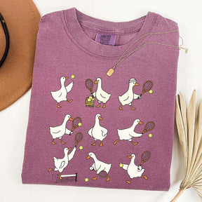 Cute Goose Tennis Sports T-Shirt
