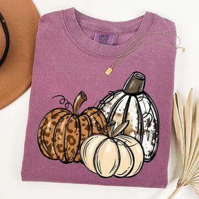 Leopard Pumpkin Thanksgiving Gift T-Shirt