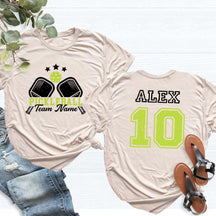 Custom Name and Player Number Pickleball T-Shirt
