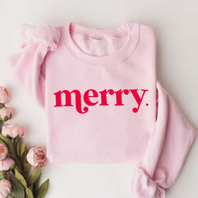 Minimalist Merry Christmas Sweatshirt