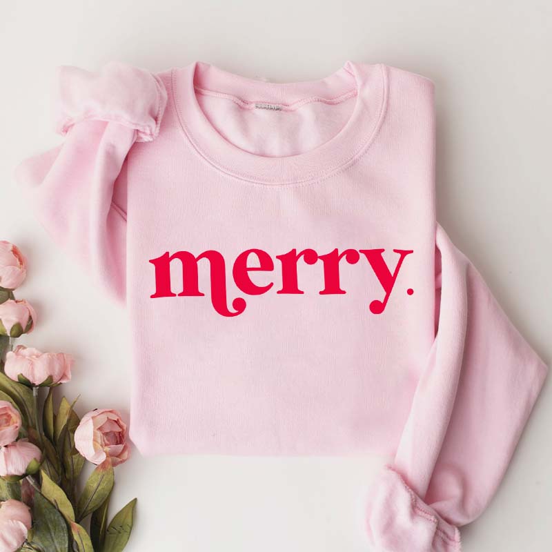 Minimalist Merry Christmas Sweatshirt