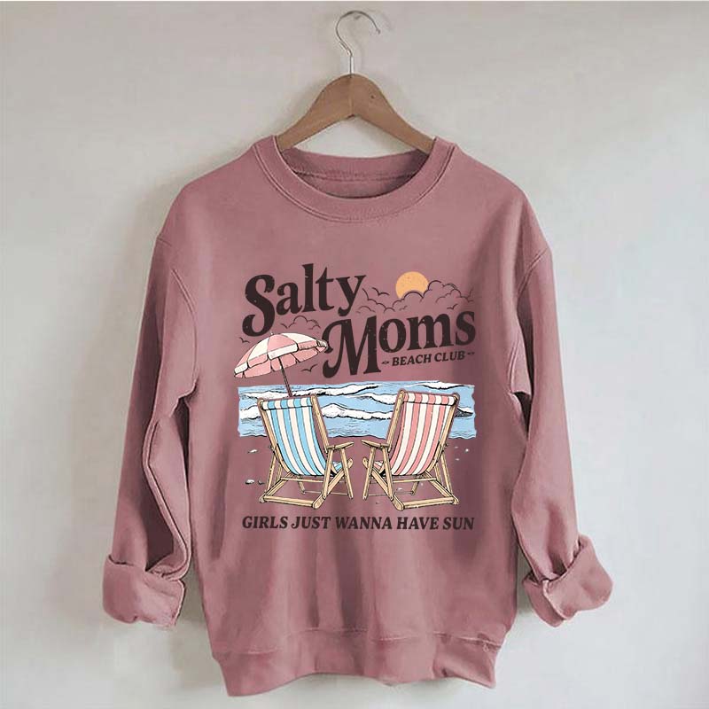 Salty Moms Beach Club Sweatshirt
