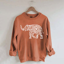 Elephant Floral Sweatshirt