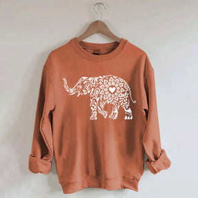 Elephant Floral Sweatshirt