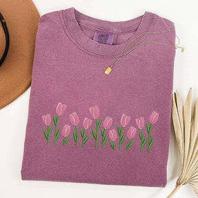 Cute Minimalist Tulip T-Shirt