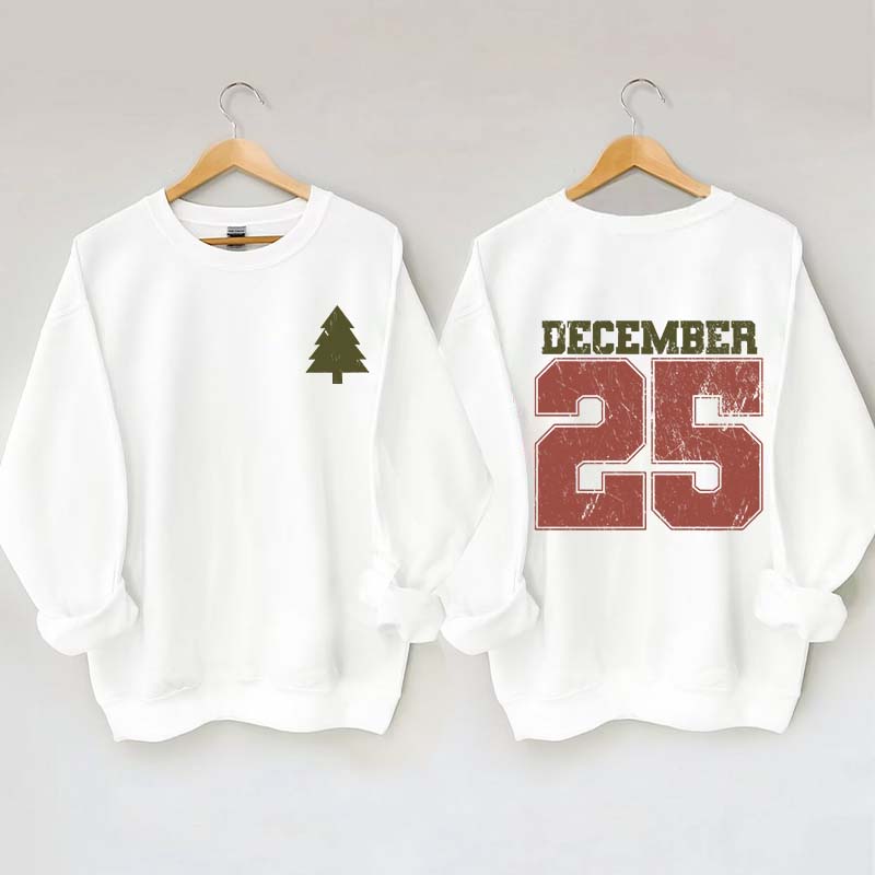 Distressed December 25 Sweatshirt