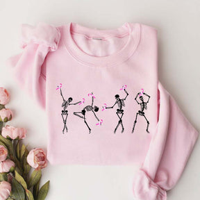 Dancing Skeletons Breast Cancer Sweatshirt