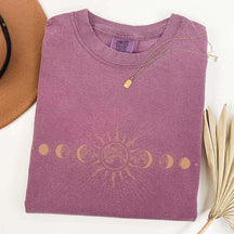 Celestial Comfort Colors Moon T-Shirt