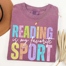 Reading is my Favorite Sport Literary Girl T-Shirt