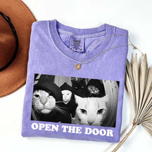 Funny Cat Gang Open The Door T-Shirt