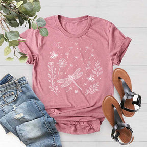 Bella Canvas Dragonfly Nature Retro T-Shirt