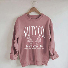 Custom Salty Co Beach Social Club Sweatshirt