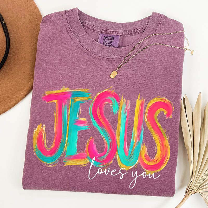 Comfort Colors Jesus Loves You Faith T-Shirt