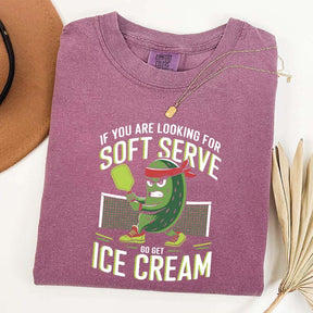 Soft Serve Pickleball Joke T-Shirt