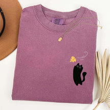 Black Cats Fall Cozy Cute T-Shirt