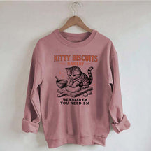 Sourdough Bread Kitty Biscuit Sweatshirt