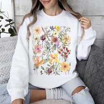 Mountain Meadow Pressed Flowers Sweatshirt