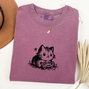 Gamer Cat Funny Gamer T-Shirt