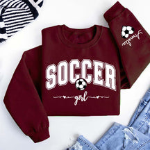 Personalized Soccer Girl Sweatshirt