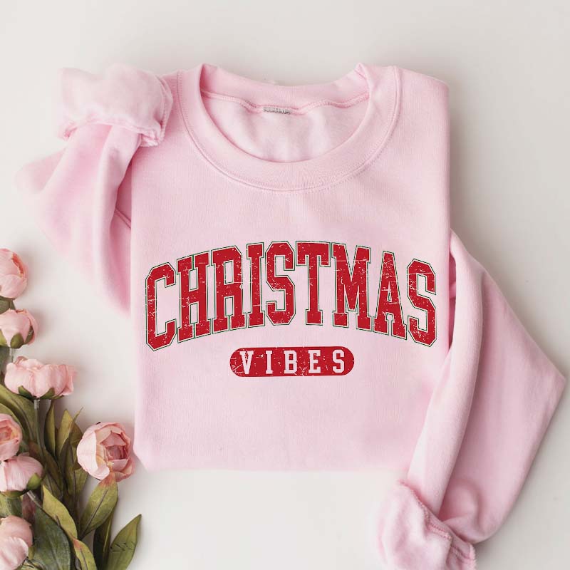 Retro Christmas Vibes Gift Sweatshirt