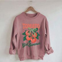 Fresh Garden Vegetable Tomato Girl Swwatshirt