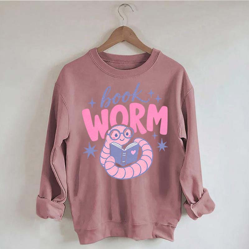 Book Worm Trendy Reading Sweatshirt